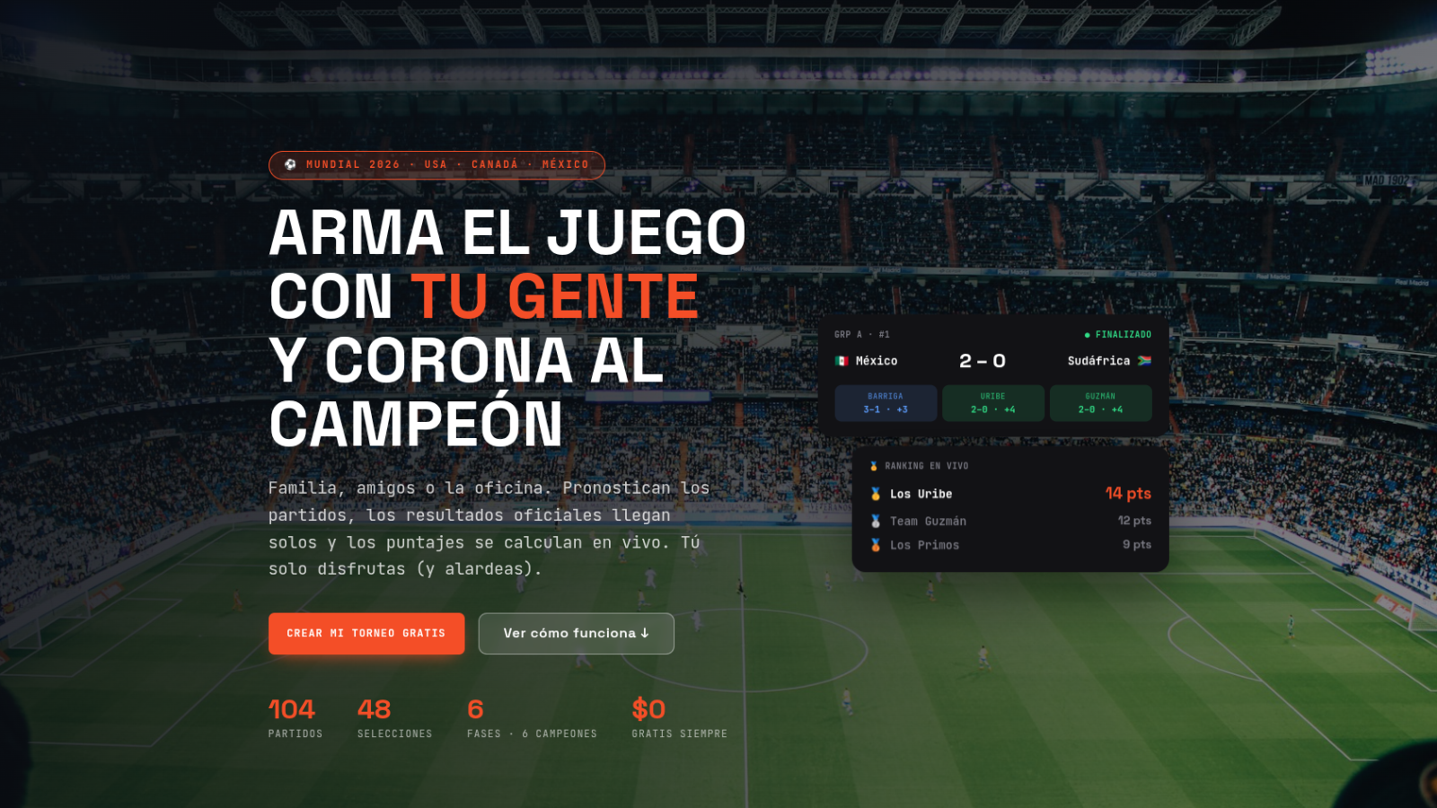 Pronosticazo — Desarrollo Web — Prime Studio Chile